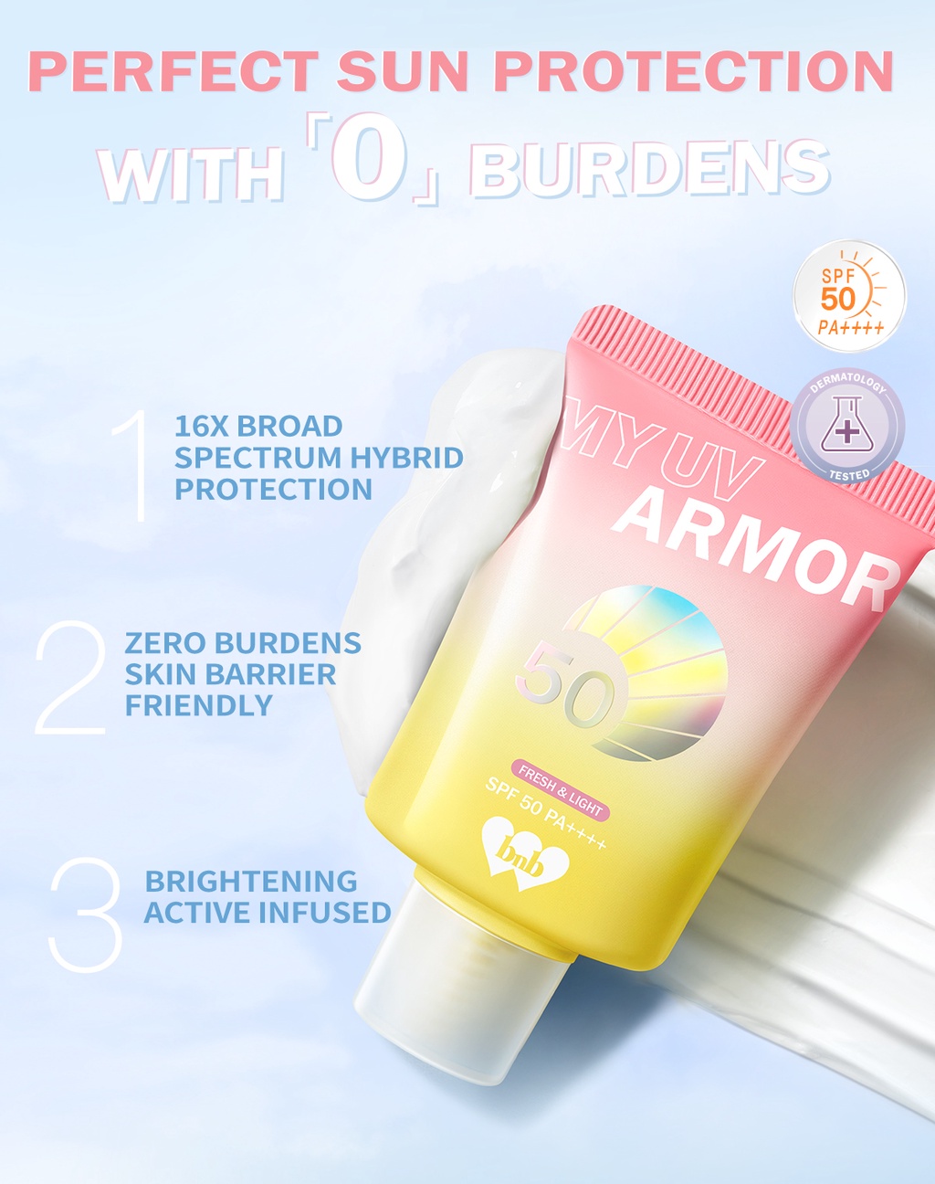 Jual BNB Barenbliss My UV Armor SPF 50 PA++++ - Face Sunscreen Gel ...