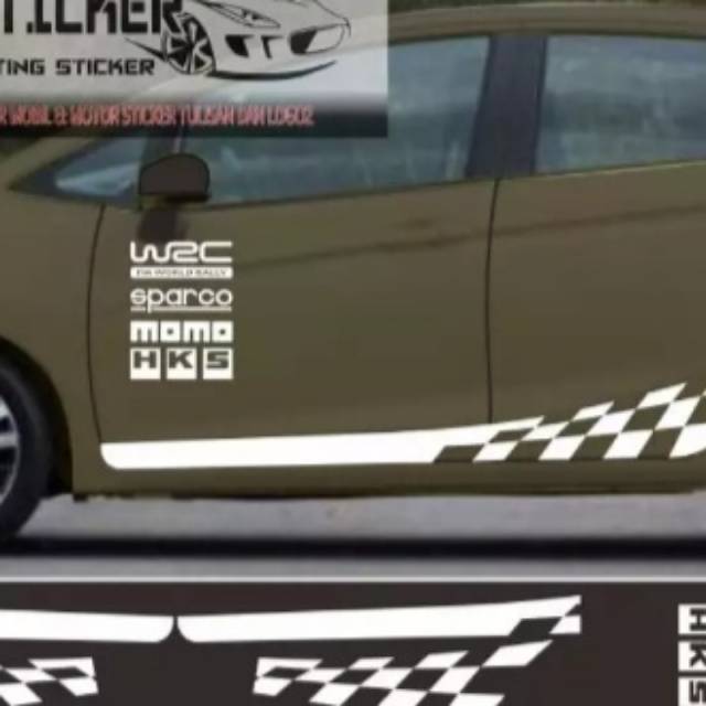 Promo stiker mobil Honda jazz cutting stiker Honda jazz stiker keren
