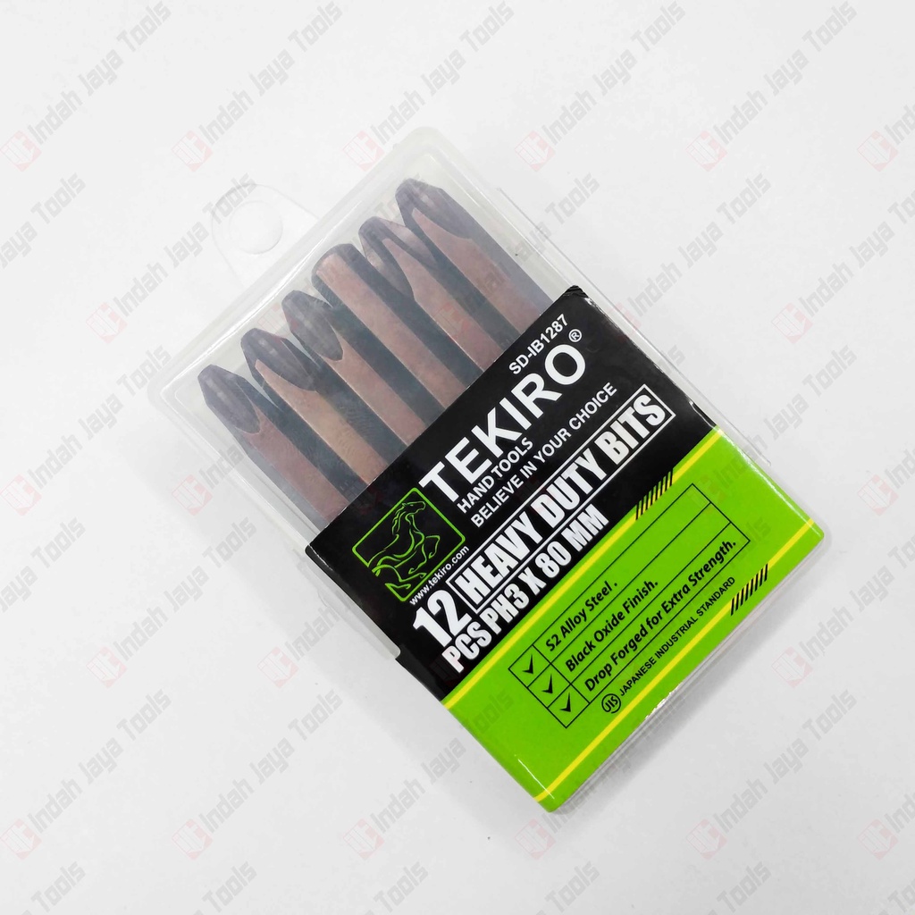 TEKIRO SD-IB1287 Mata Obeng Ketok (+) PH3 x 80 mm Obeng Gedor Bit Set