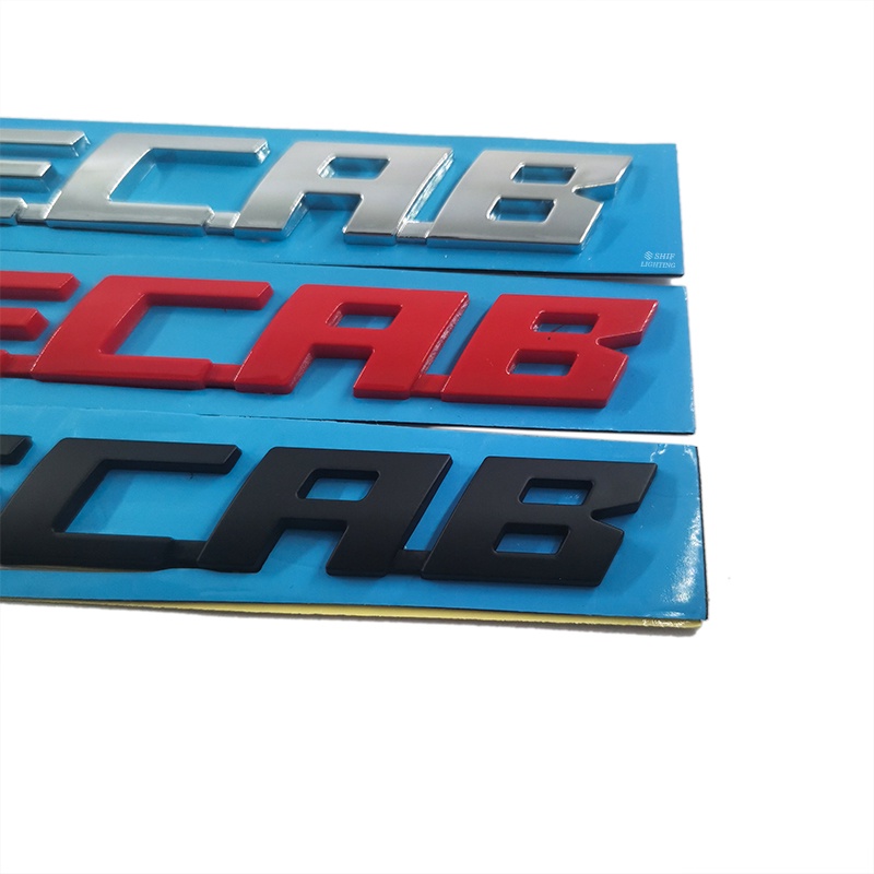 1pc Stiker Emblem Logo Mobil Bahan ABS Chrome / Merah / Hitam Untuk Dekorasi Bagasi Belakang ISUZU DMAX