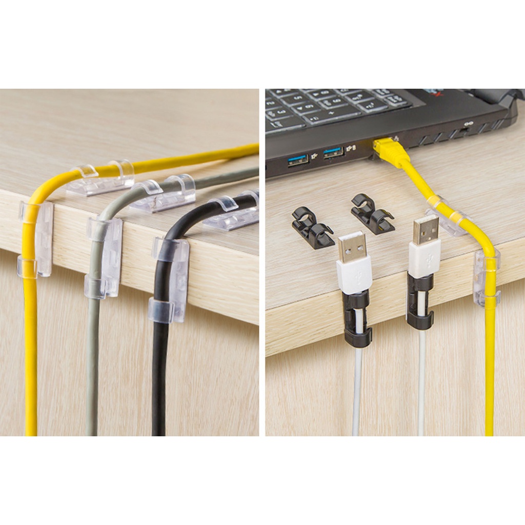 Cable Clip Pengikat/Klem/Penjepit/Perapih Kabel Klip Kabel Organizer