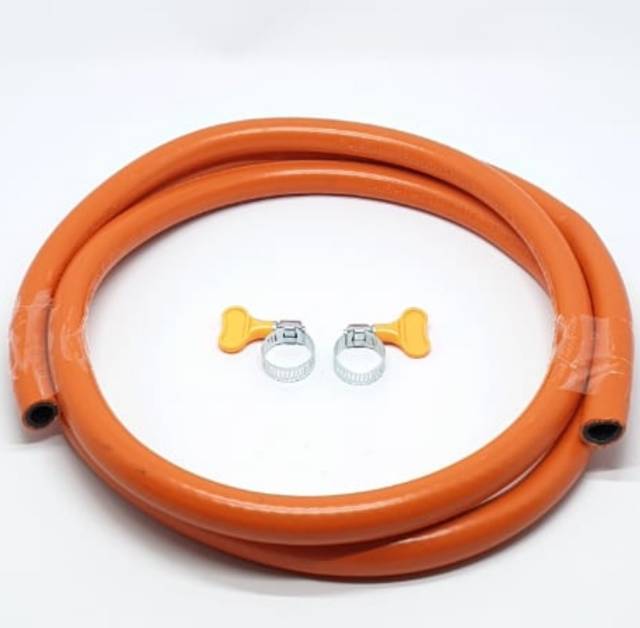 KOMPLIT Winn Gas W-118M + Selang Orange 2M + 2 Klem Kuping / Regulator Gas + Selang Gas