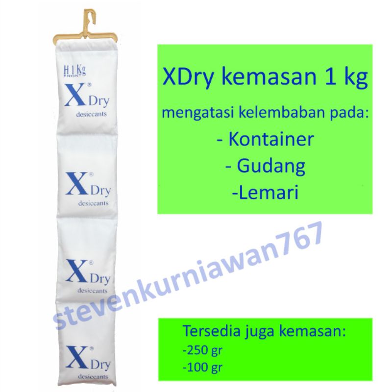 Xdry Penyerap Lembab 1 Kg (1000gr)/ penyerap lembab ruangan/harga satu renteng