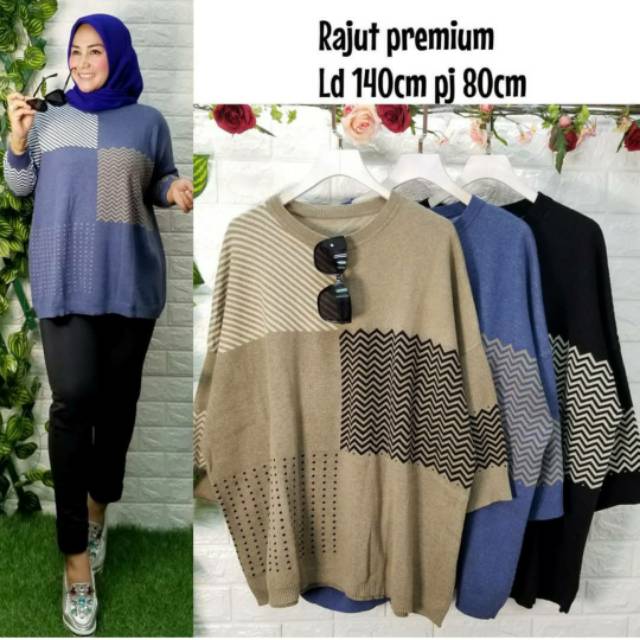 Blouse/Sweater Geysha Jumbo Rajut Premium (1605/4135)