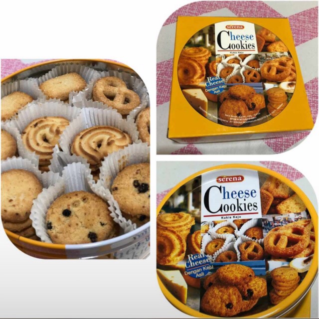

Festive Serena Cookies Cheese 454Gr Tin Khong Guan Celan Enak Sna