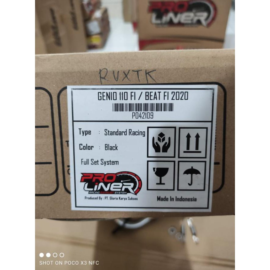 Jual Knalpot Proliner Standard Racing Beat Fi 2020 Deluxe Street / Genio Diskon