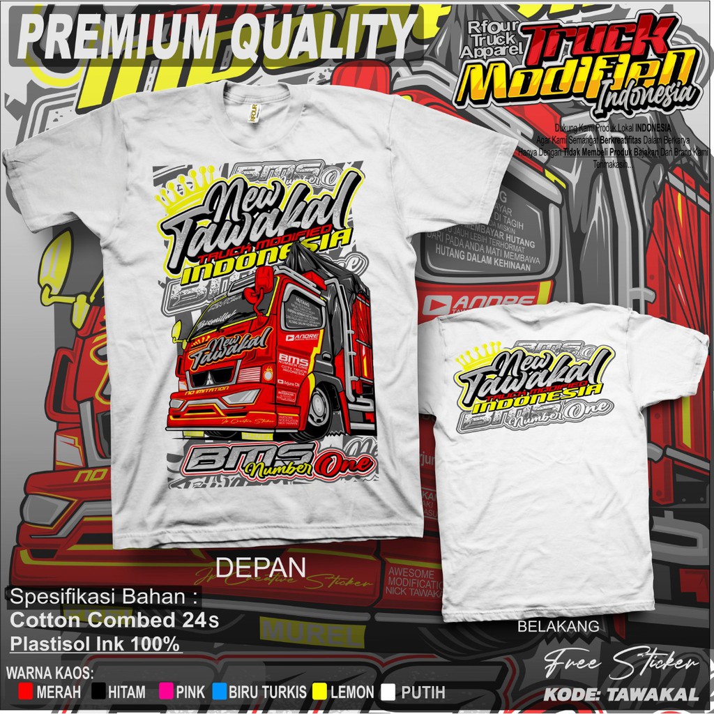 KAOS TRUK NEW TAWAKAL | KAOS TRUK OLENG | KAOS TRUK | KAOS SOPIR TRUK | KAOS TRUK TAWAKAL