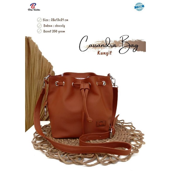 READY TAS CASSANDRA SLINGBAG SERUT BY BIRU TSABITA ANTI AIR CHOCOLY