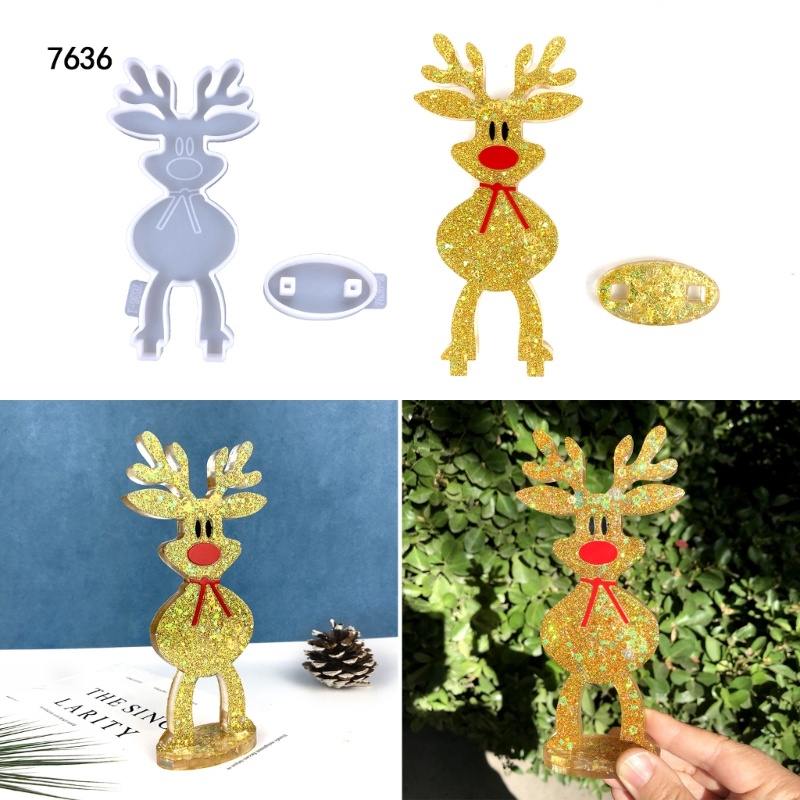 Cetakan Resin Handmade Bentuk Patung Rusa Bahan Silikon