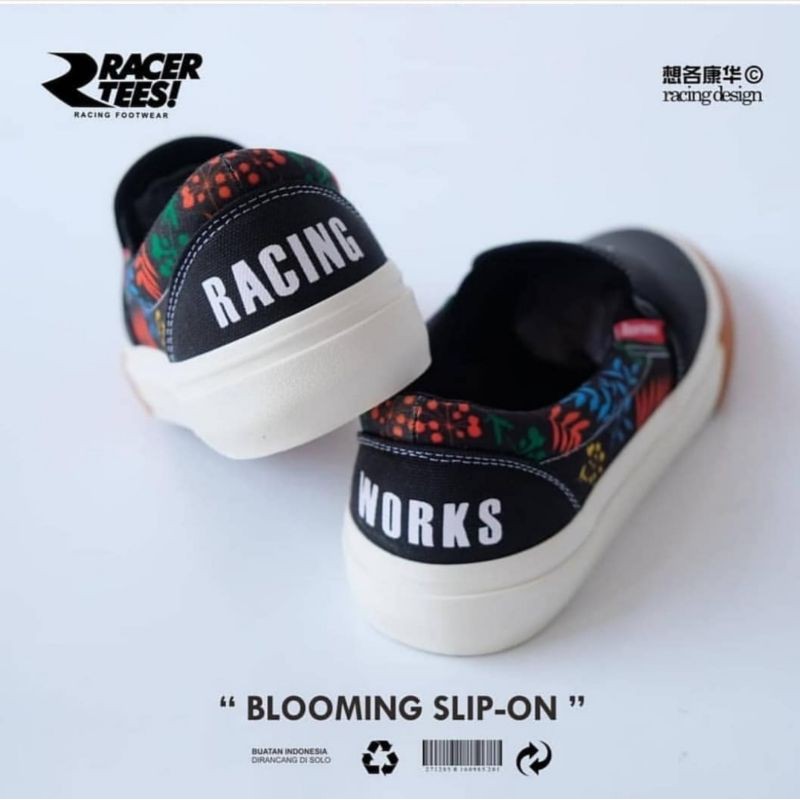 SEPATU BLOOMING SLIP ON 100% ORIGINAL RACERTEES RACING FOOTWEAR