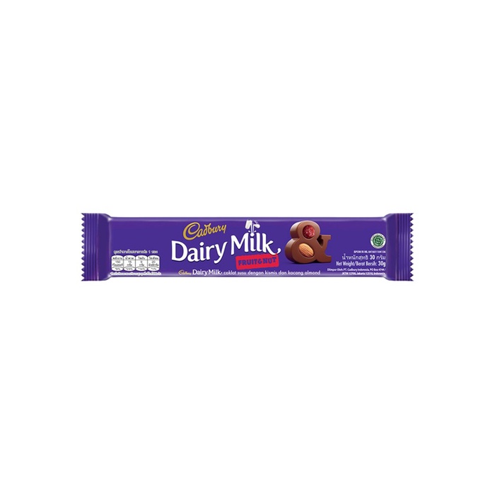 

Cadbury Fruit N Nut 30Gr