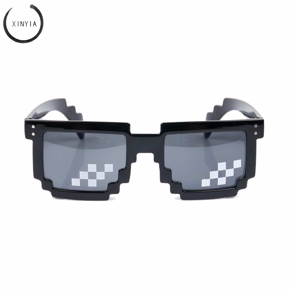 【Bayar di Tempat】 Anti UV Pixel Sunglasses - Kacamata Pria &amp; Wanita