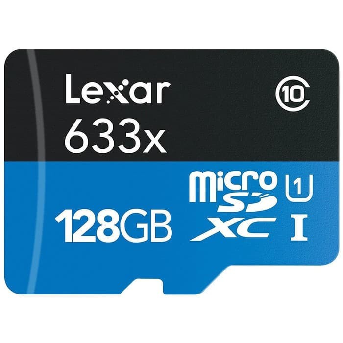 Lexar High-Performance 633x MicroSD 128GB Class 10 UHS-I 95MB/s