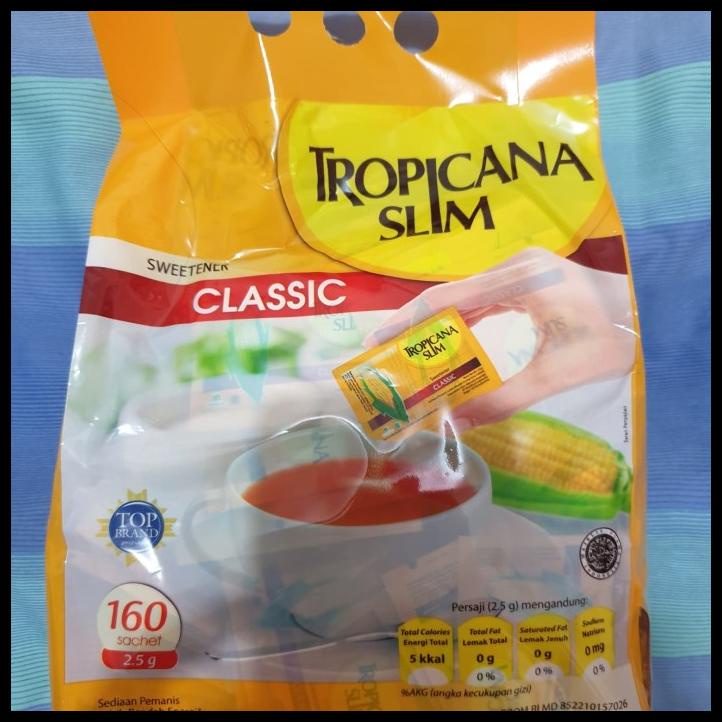 

TERBARUU!! Gula Tropicana Slim Classic Sweetener 160 Sachet Grosir Diabetes COD