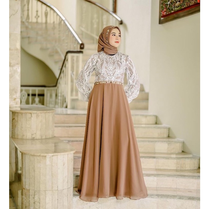 Elnara dress gamis - Open PO