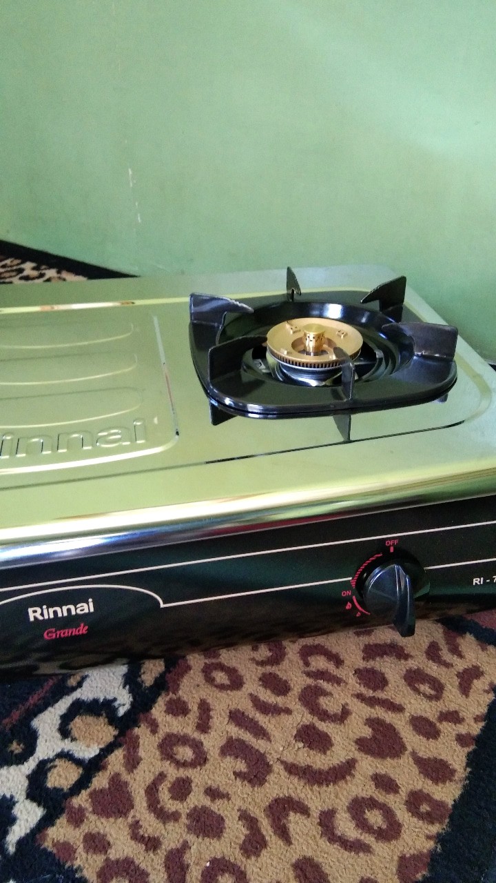 Kompor Gas Rinnai 2 Tungku Ri-712a / Ri712a / Ri 712 A Stainless Steel Bergaransi