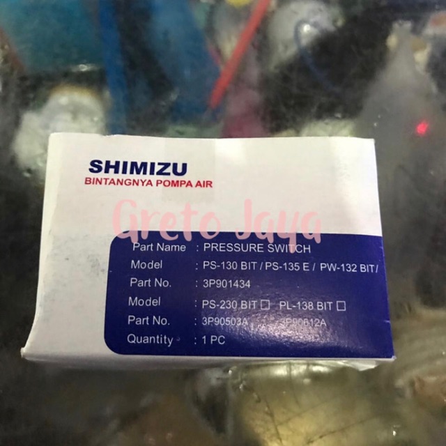 Otomatis Sanyo Pompa Air / Pressure Switch SHIMIZU PS 130 / 135 Shimitzu Simitzu