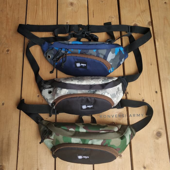 tas army waist bag Loreng tactical