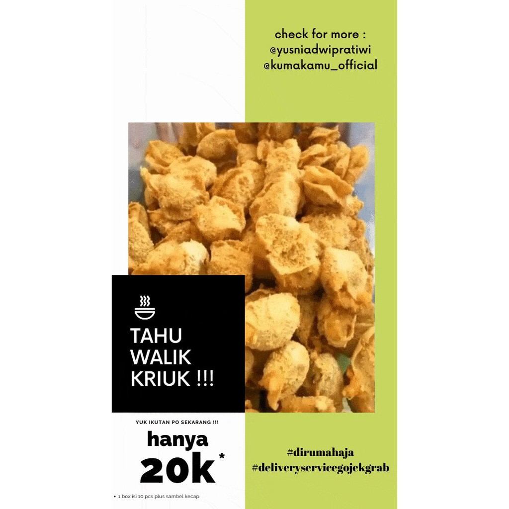 

Tahu walik kriuk