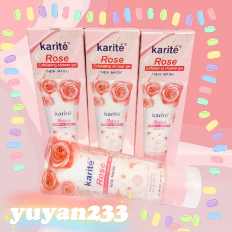 PROMO!!!SHOWER GEL/BODY SCRUB ROSE KARITE 68104