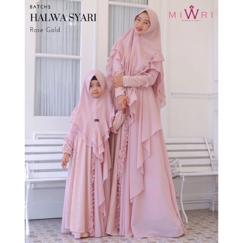couple ibu dan anak / syari couple / Halwa Syari Mom & Kids Ori by Miwri