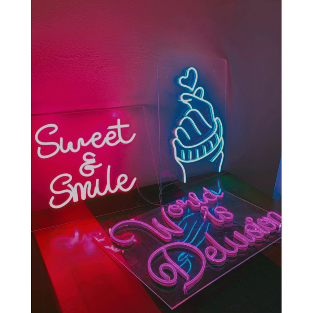 Neon Cafe lampu huruf custom neon flex neon sign