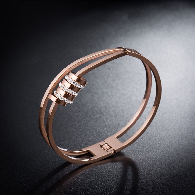 [NEW] Gelang Wanita Aksesoris Titanium Korea Trend Masa Kini Cocok Hadiah Elegant GK082