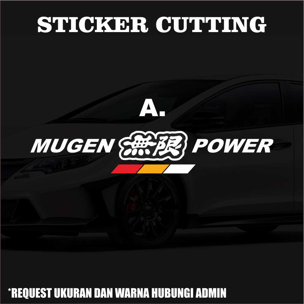 Sticker Cutting Mugen Power