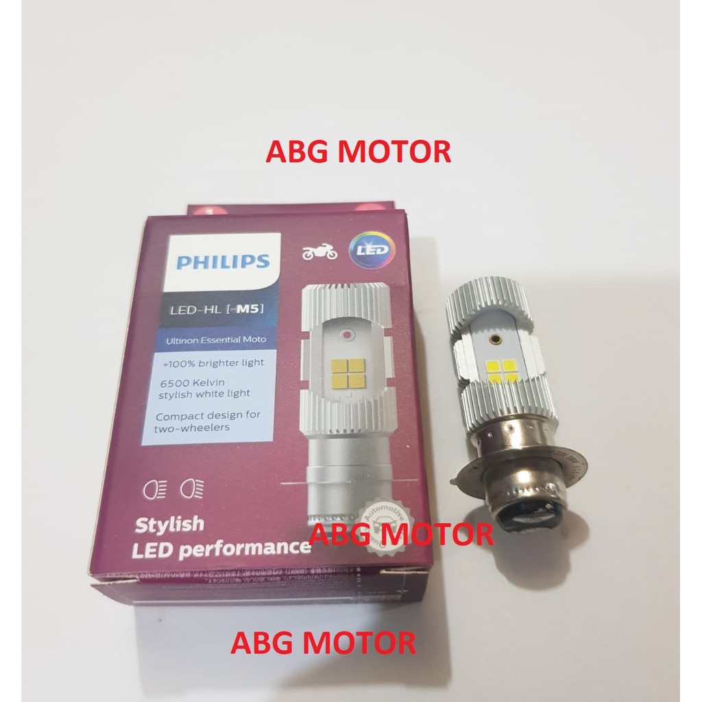 BOHLAM BOLA LAMPU MOTOR M5 LED 2 SISI PHILIPS 12V 6W-2