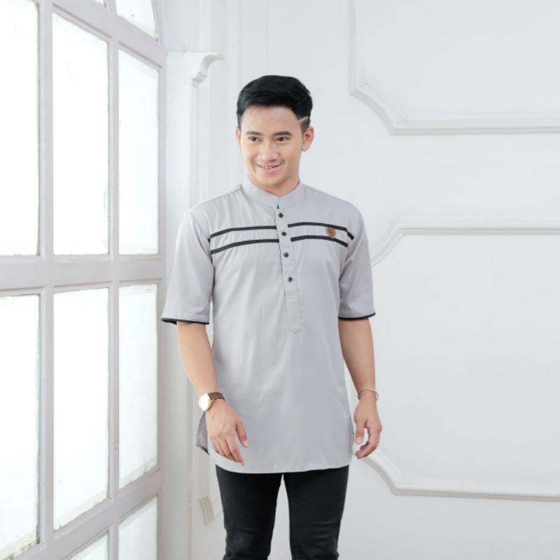 Baju Koko Kurta Dewasa Lengan Panjang Material Catton Adem Serap Keringat