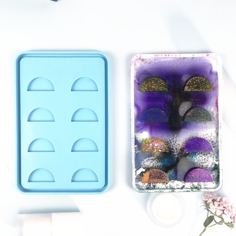 SIY  Epoxy Resin Mold Eyelash Storage Box Silicone Mould DIY Crafts Jewelry Container Making Tool