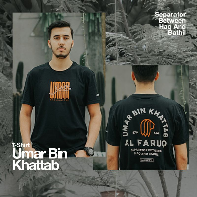 alknown Umar Bin Khattab (Al Faruq) - T-shirt / Kaos Dakwah-2
