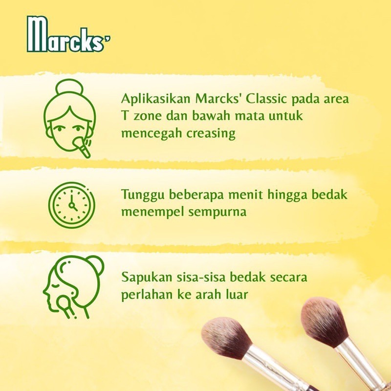 `ღ´ PHINKL `ღ´ Marcks bedak tabur BULAT loose powder wajah jadul by kimia farma serap minyak face