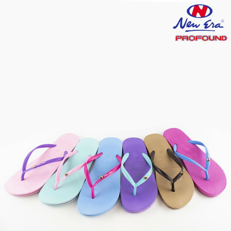 SANDAL NEW ERA LB 12016 SANDAL  JAPIT KARET WANITA WARNA EMPUK LENTUR TERLARIS