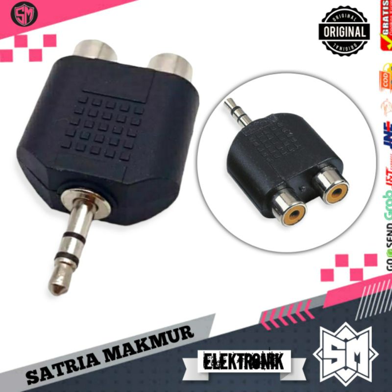 Jack Y Mini RCA Converter Jack Y RCA 1 Female To Mini Stereo