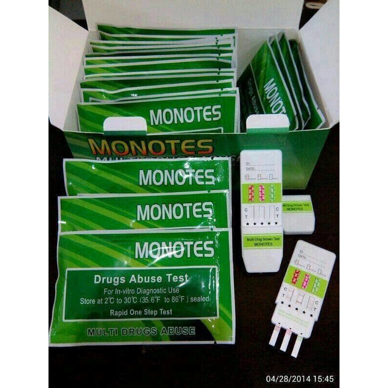 Rapid Test Monotes Multi 3 Drugs ( AMP/MOP/THC/), urine test