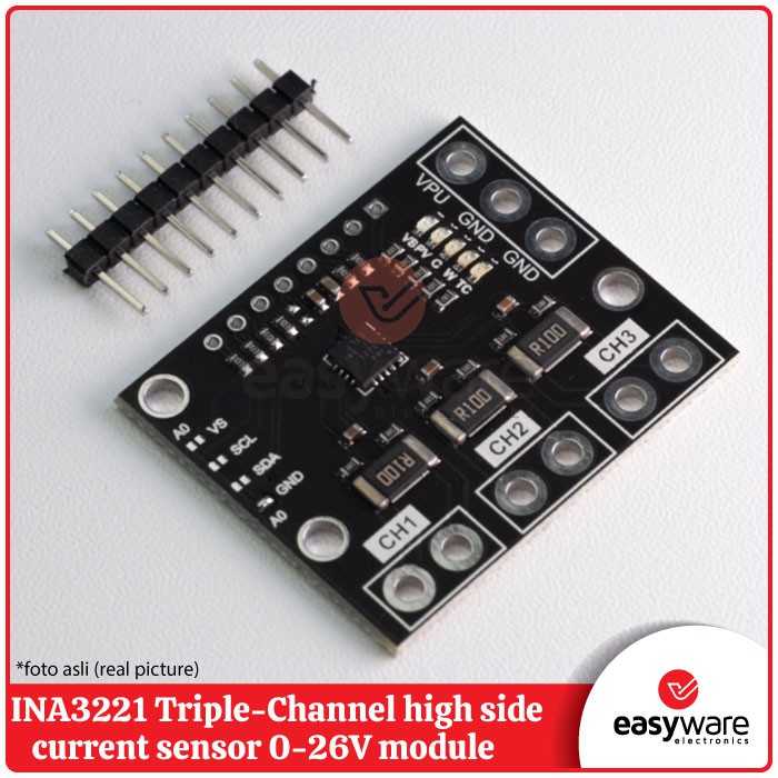 INA3221 Triple-Channel high side current sensor 0-26V module