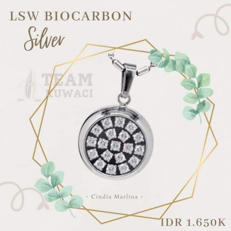 Kalung Pendant LSW (Silver / Black) / LSM