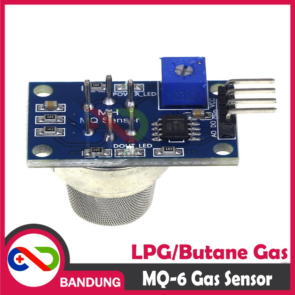 MQ-6 MQ6 LPG LNG BUTANE GAS SENSOR MODULE FOR ARDUINO UNO MEGA