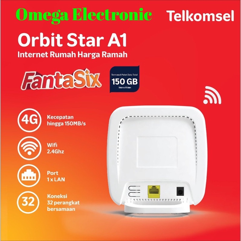 RESMI Orbit Star A1 Telkomsel ADVAN Home Router Modem 4G LTE Bonus GB