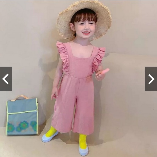 Jumpsui Anak Perempuan / Setelan Jumpsuit Balita Perempuan Ruffle Korea Style Usia 1-5 thn /Jumpsuit Aira