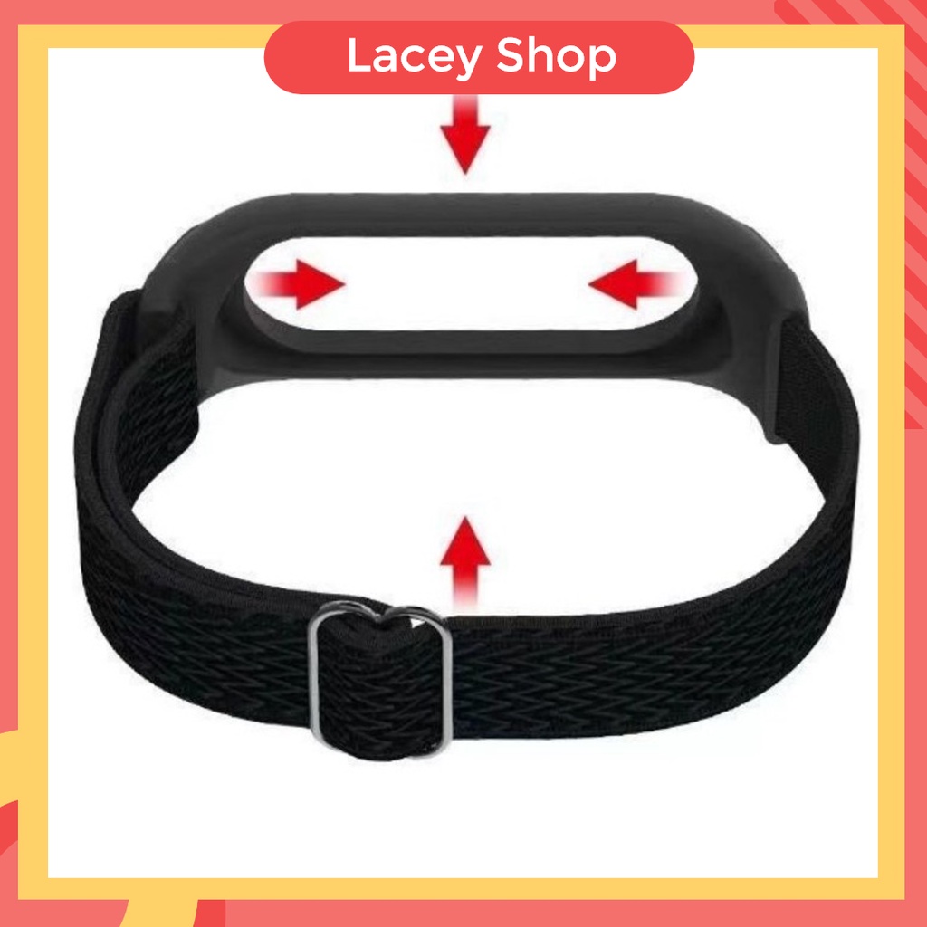 Strap Nylon Xiaomi Mi Band 7 6 5 4 3 Sport Loop with Buckle for Women and Men Soft Breathable Bracelet