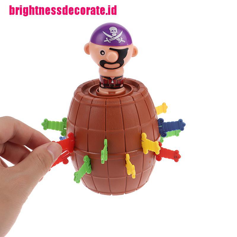 BrightID Lucky Stab Pirate Funny Tricky Barrel Moneybox Swords Toys Game Boy Girl