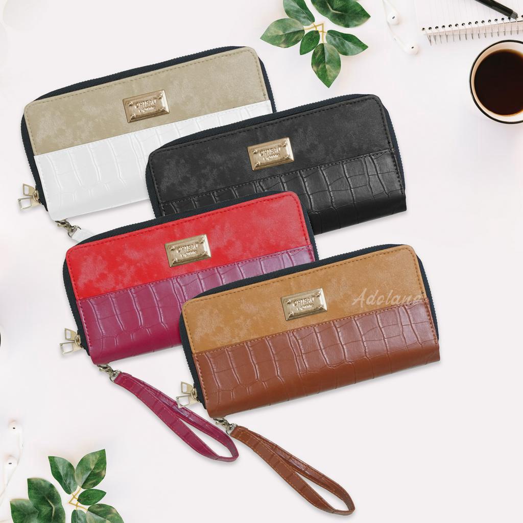 ADOLANE 026 DOMPET CROCO  PANJANG  WANITA / DOMPET  PANJANG / DOMPER CROCO