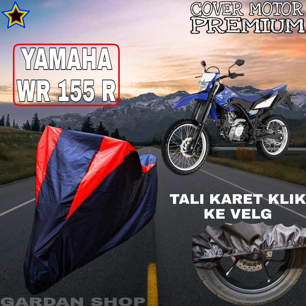 Sarung Motor YAMAHA WR 155 R Hitam MERAH Body Cover Penutup Pelindung Motor Yamaha Wr PREMIUM