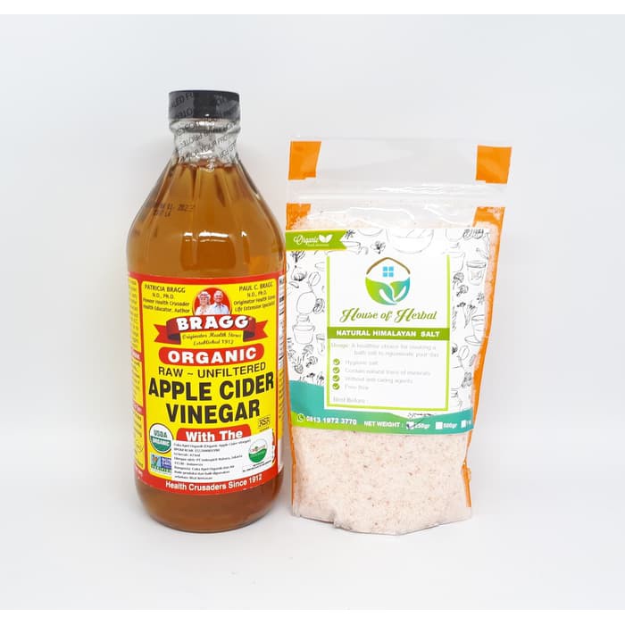 

Paket Hemat Bragg Apple Cider Vinegar 473 ml + Himalayan Salt 250 Gr
