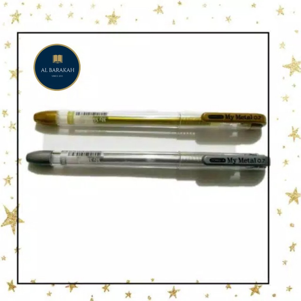 

Pena gel Dong-A My Metal (tinta emas/ silver)