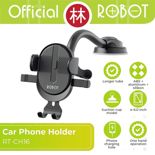 Jual Robot Rt Ch Alumunium Neck Dashboard Car Holder Phone Mount Bracket Shopee Indonesia