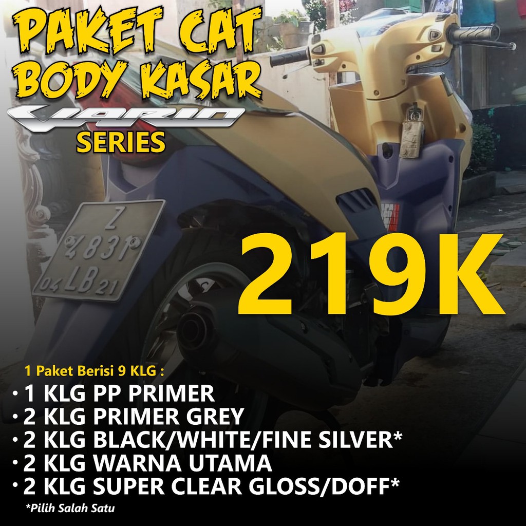 Paket Cat Body Kasar Motor Vario / Sapporo Spray