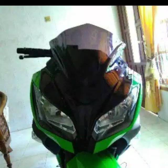 Visor - Wiendshield Ninja 250 Fi Hitam Smoke Polos